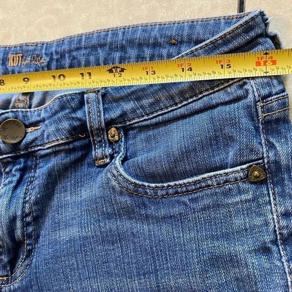 KUT FROM THE KLOTH Low Rise Straight Leg Jeans KP142MA3 Cut 102645 - Size 10 - Picture 8 of 10